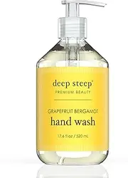 Deep Steep Argan Oil Liquid Hand Wash, Grapefruit Bergamot, 17.6 Fluid Ounce