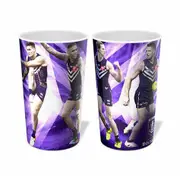 Fremantle Dockers Freo AFL 4 Player Design 650mL Tumbler Cup Mug