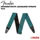 FENDER HOUNDSTOOTH JACQUARD STRAPS 千鳥格 青色 緹花背帶【i.ROCK 愛樂客樂器】