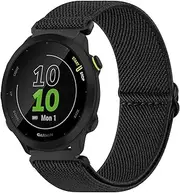 Elastic Strap Compatible with Garmin Forerunner 55 Strap/Garmin Forerunner 645 Strap/Garmin Forerunner 245 Strap,20mm Soft Elastic Nylon Watch Bands for Garmin Forerunner 55/645/245