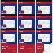 9 Pads Invoice Book for Small Business Invoice Receipt Book 2-Part Carbonless...