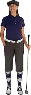 [Golf Knickers] Ladies Select A Style Outfit - Matching Golf Cap - Charcoal