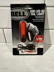 Bell LED 30 USB Rechargeable Bicycle Bike Tail Light Steady / Flash Mode NEW