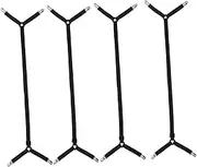Mikinona 4 Pack Metal Bed Sheet Clips for Sofa Cover Upholstery Mattress Cover Holders Spiral Pins for Bedskirts