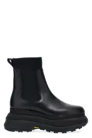 SACAI Chelsea Leather Ankle Boots 37 IT