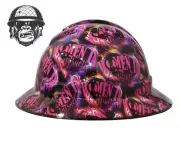 Custom Hydrographic Safety Hard Hat WOMEN IN CONSTRUCTION PRO CHOICE WIDE BRIM