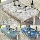Waterproof Tassel PU Faux Leather Tablecloth Table Decor Cover Fabric Print Home
