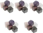 5sets Stone Ice Cubes Funnel Ice Cube Tray with Lid Liquor Releaser Drink Dispenser with Spout Shaker Chilling Wine Rotatable Beverage Dispenser Drinks Reusable Lid Quartz 6pcs*5