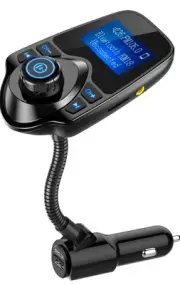 Nulaxy KM18 Wireless Car Bluetooth FM Transmitter Radio Adapter Car Kit