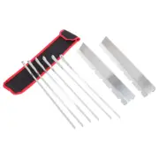 BBQ Sticker Set Meat Skewer Barbecue Tools Stainless Steel Kabob Flat Skewers