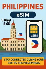 Best Philippines esim Data Travel e sim High-Speed 5G /4G 5 Days 5 GB