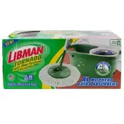 Libman 1025342 14 in. Tornado Spin Mop with Bucket Green & White