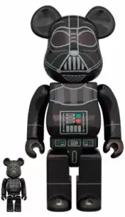 MEDICOM TOY BE@RBRICK Star Wars Darth Vader (Rogue One Ver.) Chrome 100% & 40...