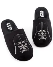 Vanilla Underground Star Wars Mens Mule Slippers Black Darth Vader 7-8 UK