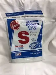 Hoover 4010100S Type S Allergen Vacuum Bags 3 Pack Allergen Filteration New