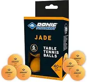 Donic-Schildkröt Jade Table Tennis Ball, Poly 40+ Quality, Available in White, Orange or in Mixed Colours, in Blister Pack of 6, in 12 Polybag, in 72 Mesh Bag or in 144 Carry Bag