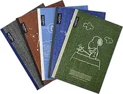 Nakabayashi Logical Air Lightweight Notebook, B5, A Ruled, Pack of 5, Snoopy No S-120A-5P