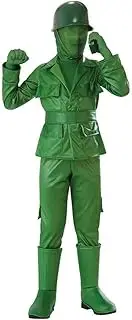 [Rubie's] Green Army Man Costume for Kids - Medium (6-8 Yrs)