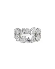 Nadri Btrx Mixed Cubic Zirconia Cocktail Ring in Rhodium Plated