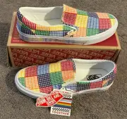 Vans Classic Slip Ons Gay Pride LGBTQ+ Shoes Men's Size 11.5 Women's 13