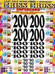 Super Criss Cross (3360-3W) Single game, pull tabs