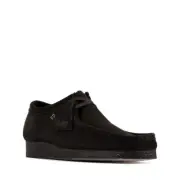 CLARKS MEN'S ORIGINAL WALLABEE LOW CUT BLACK SUEDE - MADE IN VIETNAM
