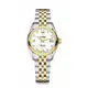 TITONI 瑞士梅花錶 空中霸王雙色經典機械腕錶 23909SY-063 / 白面 27mm