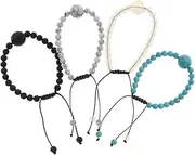 FRCOLOR 4pcs Anti Motion Sickness Bracelet Motion Nausea Bands Motion Sickness Wristband Nausea Wristband Wristbands Bracelets Wrist Straps Delicate Anti Nausea Bracelet Volcanic Rock