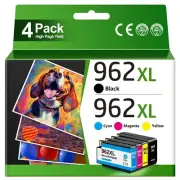 High-Yield 962XL Ink Cartridges Combo Pack for HP OfficeJet Pro 9010 9012 9015