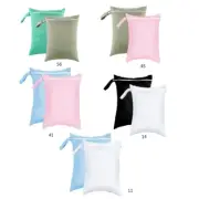2 Pcs Wet Dry Bag Reusable Laundry Bag Yoga Gym Bag Nappy Bag Diaper Bag