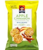Quaker Rice Crisps Apple Cinnamon, 3.52 oz Bags (6 Pack)