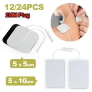 12/24X Tens Machine Replacement Electrode Pads Gel Self Adhesive 5X10cm Reusable