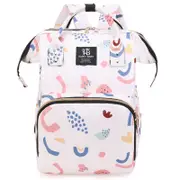 GGP Large Capacity Multi Functional Baby Diaper Backpack Stylish And Travel Friendly Mummy Bag Pink