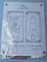 THE STITCH CONNECTION Angels Four All Seasons MISS JULY Pattern, Fabric ++