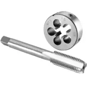 M13 X 1.5 Tap and Die Set, M13 x 1.5 Machine Thread Tap and Round Die Right Hand