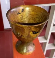 Hawaiian Kolohala (Pheasant Wood) Goblet ~ Gallery, Collector Quality (521-15)