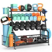 XL Dumbbell Rack Weight Stand - Bonvork Adjustable Weight Rack for Dumbbells, Ho
