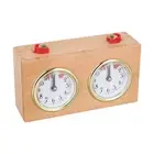 Wooden Chess Timer Mechanical Clock with Intuitive Controls for Chess Matches