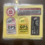 Bicycle Protected By GPS Tracking Stickers