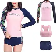 [Legou] Women's Separate Snorkeling Swimsuit Sun Protection Quick Dry Surfing Suit Set