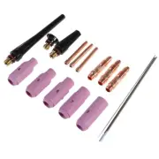17 Pcs Argon Arc Welding Accessories Tig Gas Lens Set Torch Parts Kit
