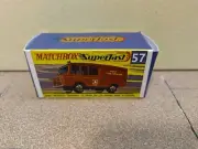 Matchbox Superfast No57 Landrover Fire Truck Repro Box NO TRUCK