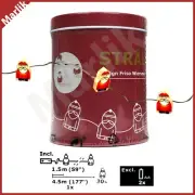 IKEA STRALA Christmas light 30 Santa figurine LED String Lights Excludes Battery