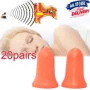 20 Pairs Howard MAX1 EarPlug Uncorded Disposable 33Db Noise Reducer Foam Leight