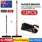 Rubber Broom For Pet Dog Cat Hair Sweeper Squeegee Windows Car Long Handle OZ