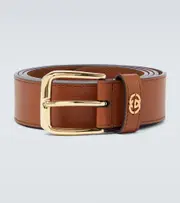 [Gucci] Gucci Leather belt Inch 32 brown