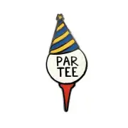 Mini Par Tee Golf Ball Marker with Magnetic Hat Clip, Golf Gear