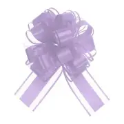 20pcs 6 Inch Large Big Pull Bow Organza Gift Wrapping Bows Ribbon, Purple