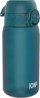 Ion8 Kids Water Bottles, BPA Free, Leakproof, Dishwasher Safe, Easy Open, Secure Lock, Small Boys & Girls Water Bottle,Kids Drinks Bottle for Spill-free Drinking, Aqua Blue, 350ml/12oz