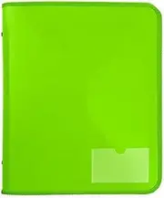 Marbig Zipper Binder with Tech Case, 2D Ring 25 mm, Lime